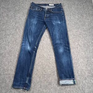 Gustin California Slim Raw Selvedge Denim Fit Straight Leg Jeans Men's 31x31